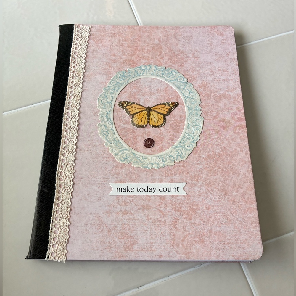 Handcrafted Make Today Count Pink Composition Journal